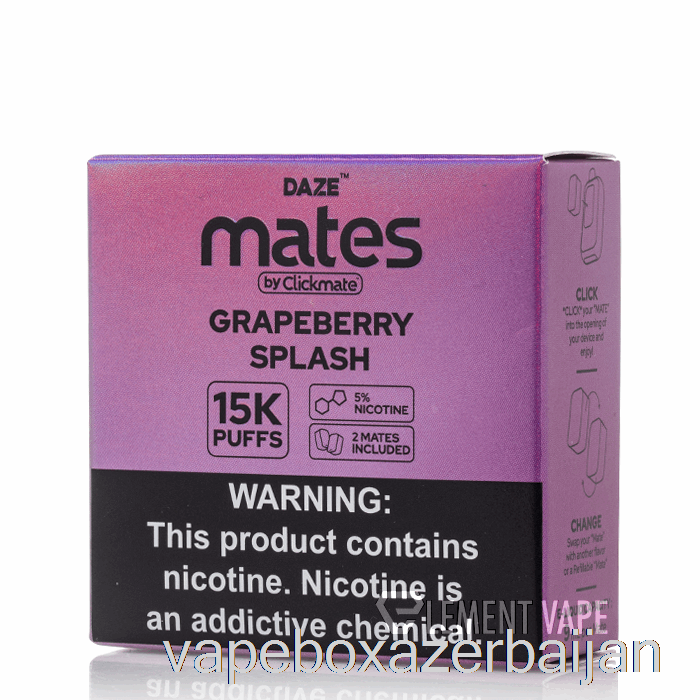 Vape Box Azerbaijan 7 Daze Mate Pods Grapeberry Splash